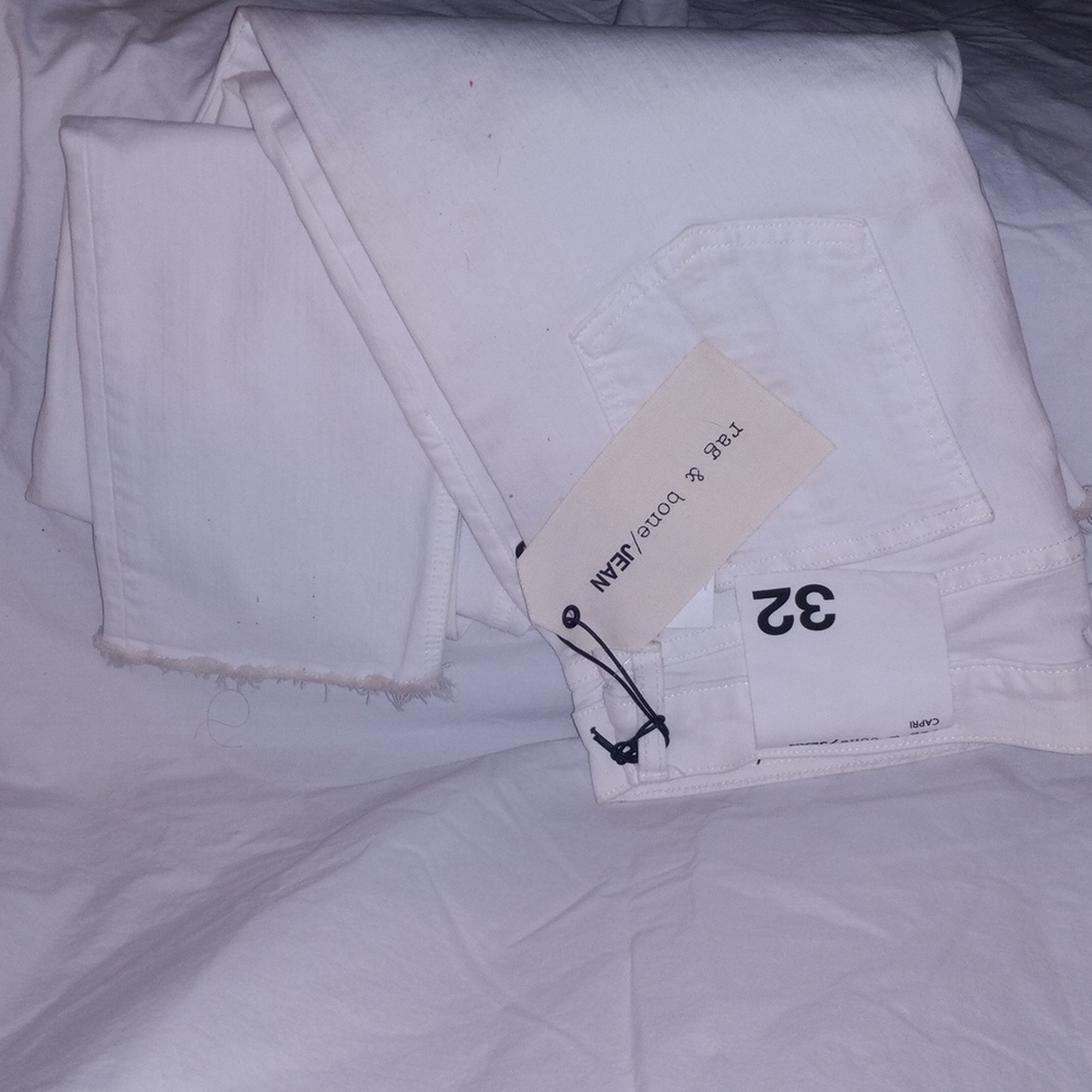 Mens Size 32 Rag & Bone Frayed Skinny Jeans